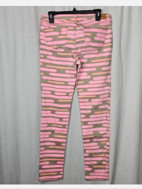 kate spade Denim - Kate Spade Saturday Jean Pink & Gray Spray Paint Abstract Design, Size 28 Skinny